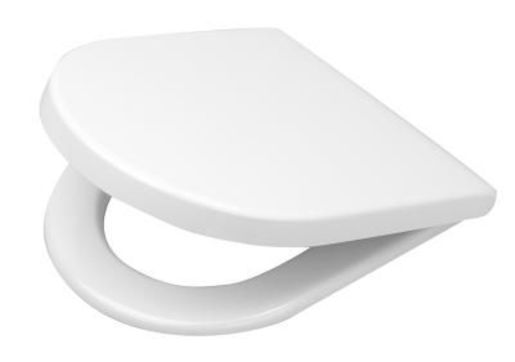 WC ülőke duroplasztból softclose (lassú záródás) fehér színben az ülőke hossza 42,1 cm. Pánty acélból. a rögzítés közti távolság 24,2 cm.