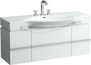 Fürdőszobaszekrény mosdó alá Laufen Case 119,3x46,2x37,5 cm fehér lesk 0130.1.075.464.1