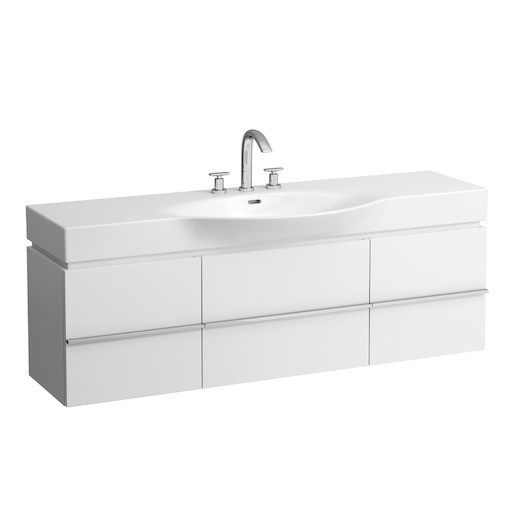 Fürdőszobaszekrény mosdó alá Laufen Case 149,3x46,2x37,5 cm fehér 0135.2.075.463.1