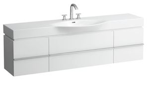 Fürdőszobaszekrény mosdó alá Laufen Case 179x46,2x37,5 cm fehér 0140.2.075.463.1