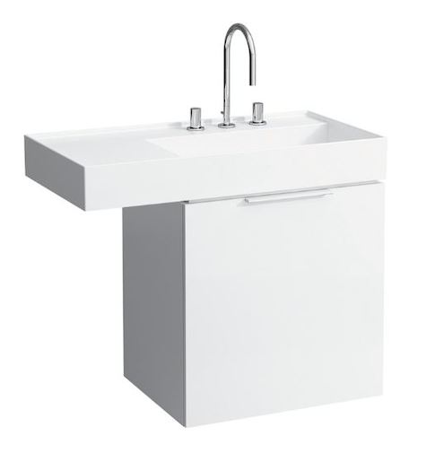 Fürdőszobaszekrény mosdó alá Laufen Kartell By Laufen 59,5x60 cm fehér lesk 0755.1.033.631.1