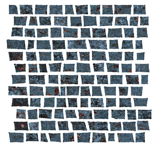 Mozaik Cir Metallo nero 30x30 cm matt 1062376