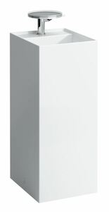 Szabadon álló mosdókagyló Laufen Kartell By Laufen 37,5x43,5 cm fehér színben fényes felülettel csaptelep nyílás 1133.1.000.111.1