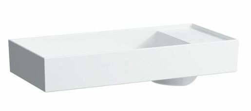 Mosdó Laufen Kartell By Laufen 75x35 cm fehér színben matt felülettel csaptelep nyílás nélkül, túlfolyás nélkül 1233.2.757.112.1