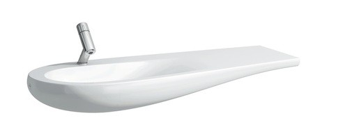 Mosdó bútorba Laufen Alessi One 120x50 cm fehér színben fényes felülettel középső nyílással 1497.3.400.104.1