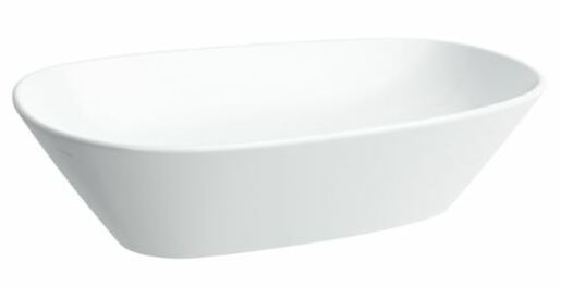 Mosdó lapra Laufen Palomba 52x38 cm fehér színben fényes felülettel csaptelep nyílás nélkül, túlfolyás nélkül 1680.2.000.112.1