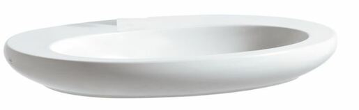Mosdó lapra Laufen Alessi One 75x52 cm fehér színben fényes felülettel csaptelep nyílás nélkül 1897.2.400.109.1