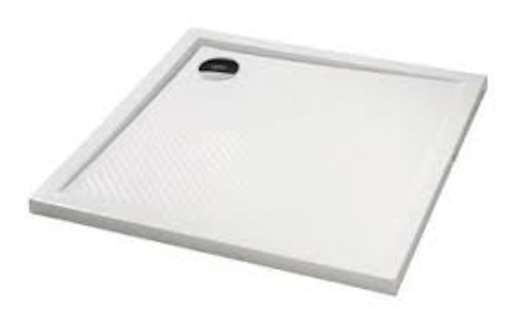 Zuhanytálca négyzet Huppe 90x90 cm öntött márvány fehér 202161.055