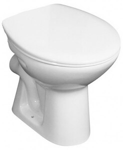 Álló WC hátsó kifolyással és mélyöblítéssel. Kerámia ülőke nélkül Öblítési mennyiség 3/6 liter. A szerelőkészletet meg kell vásárolni.