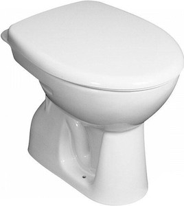 Álló WC  tartály nélkül, alsó kifolyással és mélyöblítéssel. Ülőke nélkül. Öblítési mennyiség 3/6 liter. A szerelőkészletet és az ülőkét külön kell megvásárolni, a tartozékok címszó alatt találja ezeket meg.