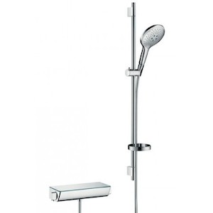 Zuhany csaptelep Hansgrohe Raindance Select S zuhanyszettel együtt 150 mm fehér / króm 27037400