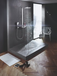 Zuhanyrendszer Hansa Emotion termosztatikus csapteleppel szürke / króm 5865017284