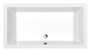 Zuhanytálca négyszögletes Polysan DEEP 100x75 cm akrilát fehér 72880