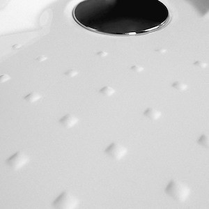 Zuhanytálca négyzet Roth 100x100 cm öntött márvány fehér 8000165
