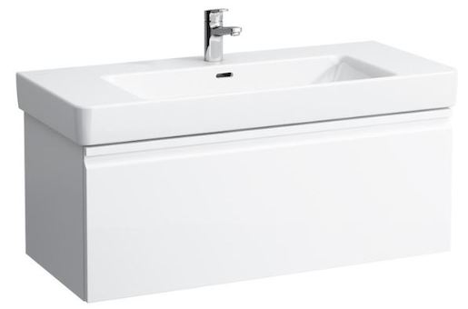 Fürdőszobaszekrény mosdó alá Laufen Pro S 101x39x45 cm fehér lesk 8355.1.096.464.1