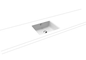 Süllyesztett mosdó Kaldewei PURO 46x38,5 cm fehér színben fényes felülettel csaptelep nyílás nélkül 900906003001