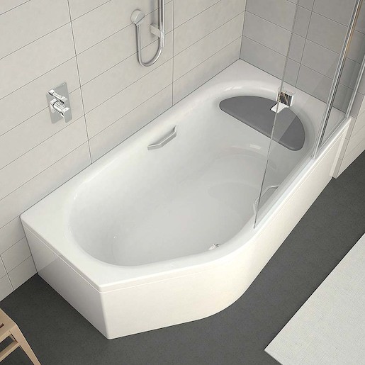 Aszimmetrikus fürdőkád Roth Activa Neo fehér 160x90 cm 9860300