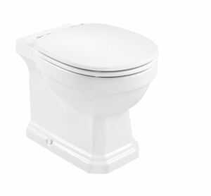 Álló WC vario kifolyással öblítési kör nélkül. Kerámia ülőke nélkül Öblítési mennyiség 3/6 liter. A szerelőkészlet a csomag része.