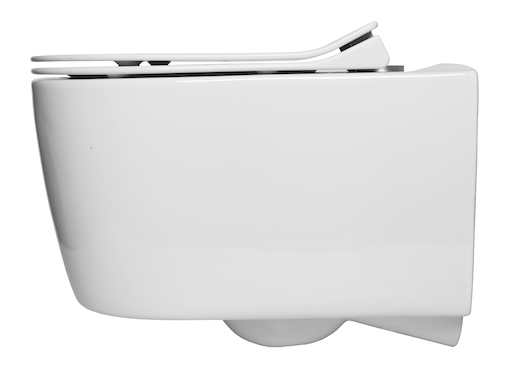 Wc falra szerelhető Glacera Alfa  fehér színben fényes felülettel  hátsó kifolyással AL010