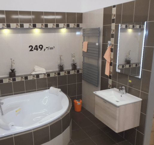 Fürdőszobaszekrény mosdóval Naturel Ancona 60x45x46 cm akácfa ANCONA60DV