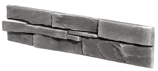 Burkolat  Stones Bedrock kő graphite 11,7x55 cm dombor BEDROCKGF
