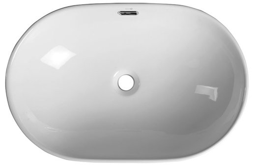 Süllyesztett mosdó Sapho Lima 59,5x39,5 cm fehér színben fényes felülettel csaptelep nyílás nélkül BH7022