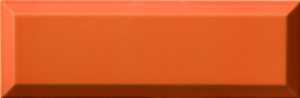 Burkolat Ribesalbes Chic Colors naranja bisel 10x30 cm fényes CHICC1470
