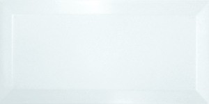 Burkolat Ribesalbes Chic Colors blanco bisel 7,5x15 cm fényes CHICC1970