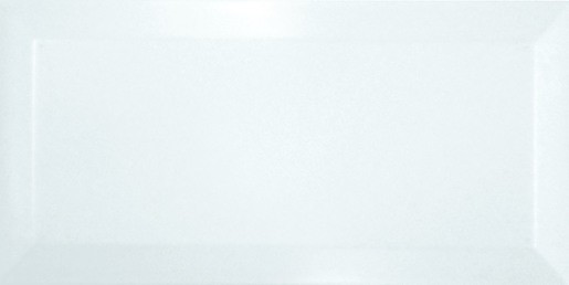 Burkolat Ribesalbes Chic Colors blanco bisel 7,5x15 cm matt CHICC1981