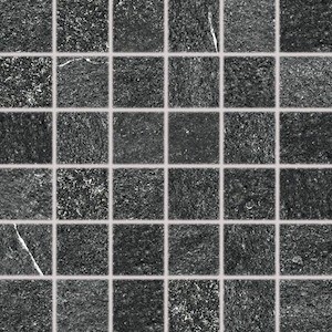 Mozaik Rako Quarzit fekete 30x30 cm matt DDM06739.1