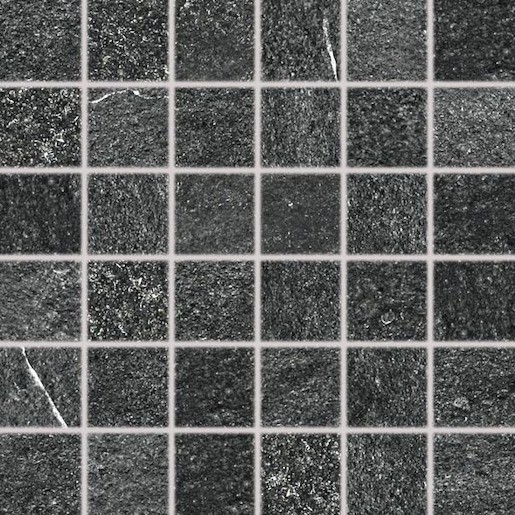 Mozaik Rako Quarzit fekete 30x30 cm matt DDM06739.1