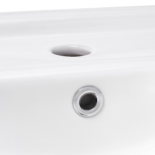 Mosdó Multi 50x39,5 cm fehér színben fényes felülettel középső nyílással EUR351