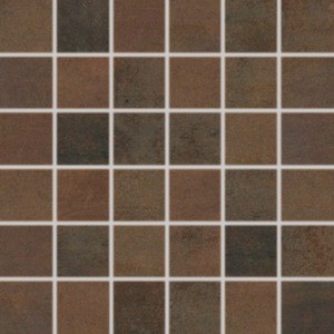 Mozaik Rako Rush dark brown 30x30 cm félfényes FINEZA53046