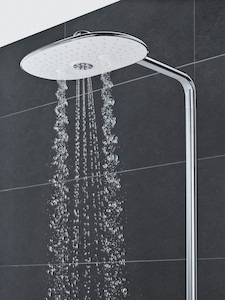 Zuhanyrendszer Grohe Rainshower SmartControl termosztatikus csapteleppel Hold fehér, Yang fehér 26250LS0