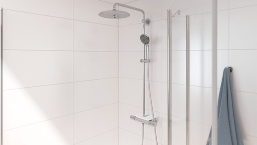 Zuhanyrendszer Grohe Vitalio Joy termosztatikus csapteleppel króm 26403002