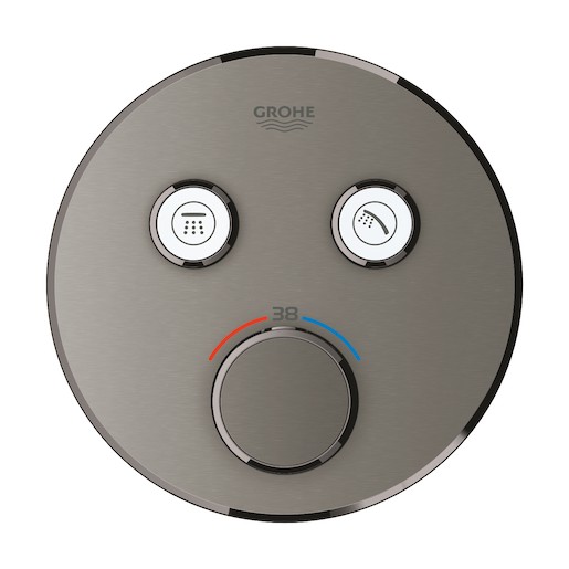 Zuhany csaptelep Grohe Smart Control termosztatikus csapteleppel Csiszolt kemény grafit 29119AL0