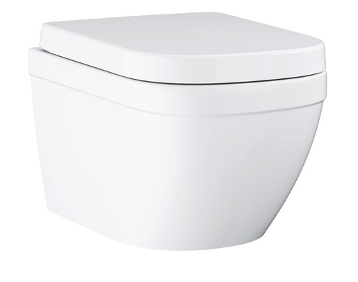 Wc soft close ülőkével Grohe Euro Ceramic alpesi fehér fényes felülettel  hátsó kifolyással 39693000