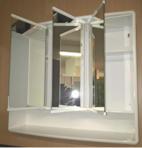 Tükrösszekrény Jokey Lymo 58x49 cm műanyag fehér GALZRCB