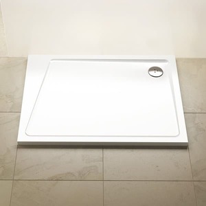 Zuhanytálca négyszögletes Ravak 100x80 cm öntött márvány fehér XA05A40101L