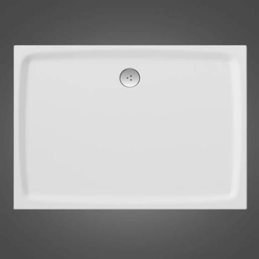 Zuhanytálca négyszögletes Ravak 120x90 cm öntött márvány fehér XA03G711010