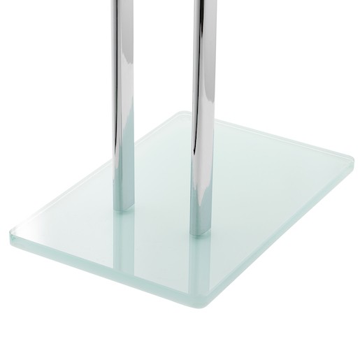 Törülközőtartó Optima Glass króm / fehér GLASDRZRUCB
