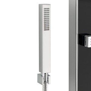 Zuhanypanel SIKO Glass Shower termosztatikus csapteleppel fekete GLASHOWERC