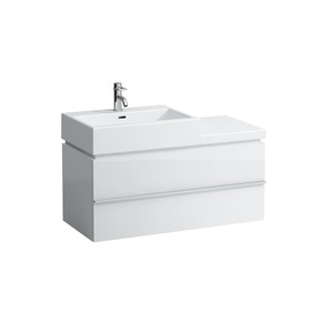 Fürdőszobaszekrény mosdó alá Laufen Case 99x45,7x45,5 cm fehér lesk H4012810754751