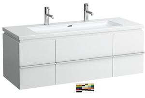 Fürdőszobaszekrény mosdó alá Laufen Case 130x45,5x47,6 cm multicolor kivitelben H4013120759991