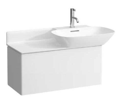 Fürdőszobaszekrény mosdó alá Laufen Ino 77x35,5x34 cm fehér mat H4254010301701