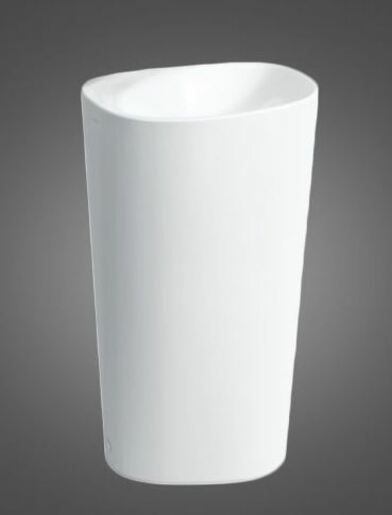 Szabadon álló mosdókagyló Laufen Palomba 52x39,5 cm fehér színben fényes felülettel csaptelep nyílás nélkül H8118030001091