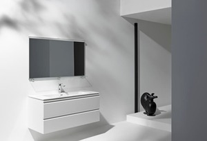 Fürdőszobaszekrény mosdóval Laufen Laufen PRO S 120x54,5x50 cm fehér lesk H8619674751041