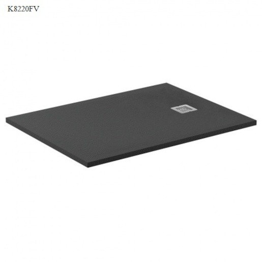 Zuhanytálca négyszögletes Ideal Standard 0 100x90 cm öntött márvány fekete K8220FV