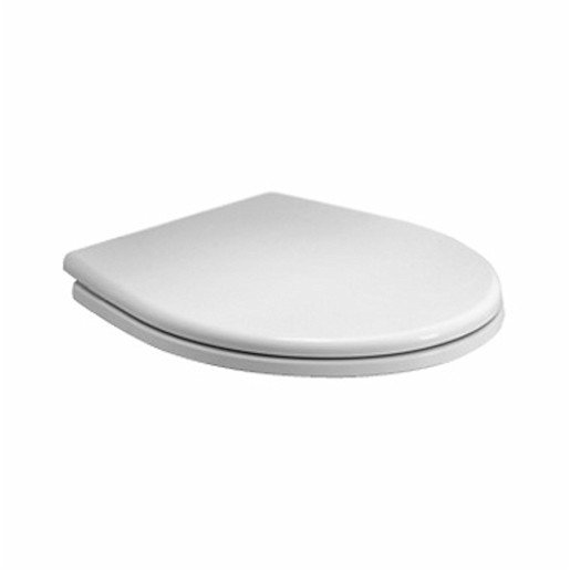 Softclose duroplast ülőke softclose (lassú összecsukható) fehér színben, ülőke hossza 43 cm. Fém zsanérok.. Rögzítési távolság 18,5 cm.