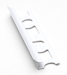 Sarokléc csempéhez belső PVC fehér, hosszúság 250 cm, magasság 7 mm,  LV7250